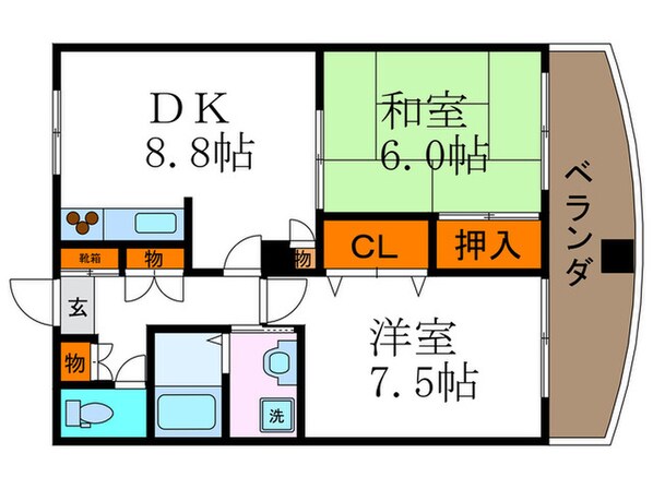 ロイヤルガーデン長岡京の物件間取画像